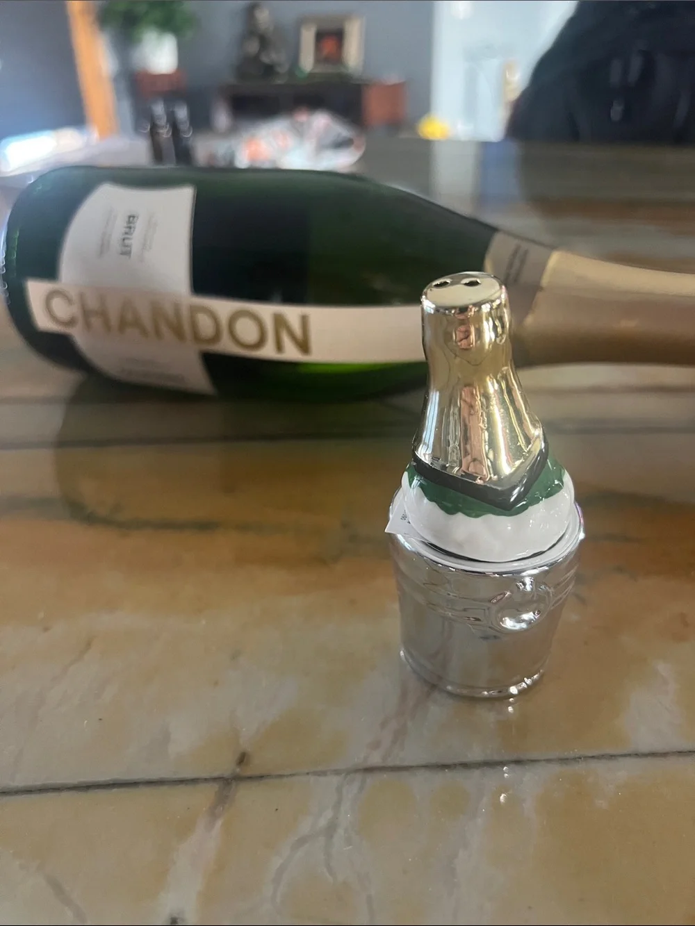 Champagne Bottle & Ice Bucket Salt & Pepper Shaker